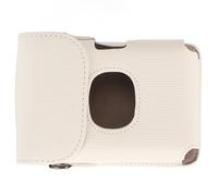 Eacam Premium Smartphone Printer Bag for Mini Link 2 Hard Case with Shoulder Strap Vintage Design Lightweight Perfect for Travels PU Leather (White)