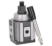 Eacam Quick Changing Tool Post Lathe AXA Piston Type Column Turning Holder 6-12in CNC 250-100, High Carbon Steel, Small Size, Convenient Use, Great Performance, with Mechanical