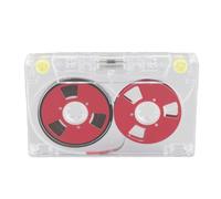 Eacam Recordable Cassette Tapes Empty Tapes for Music Producers 46 Minutes PC Casing 3.94x2.56x0.35in (Red)