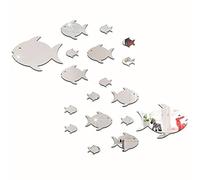 Eacam Removable Wall Sticker, Acrylic Material, Novel and Beautiful, Use in Bedroom, Living Room and Baby Room, Many Boys and Girls Like It, Stick on Glass, Wall, Tile, Comes in Golden, (D)