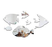 Eacam Removable Wall Sticker, Acrylic Material, Novel and Beautiful, Use in Bedroom, Living Room and Baby Room, Many Boys and Girls Like It, Stick on Glass, Wall, Tile, Comes in Golden, (B)