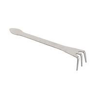 Eacam Stainless Steel 3-Prong Bonsai Rake,Loosen Soil, Remove Weeds, Ergonomic Handle, Made From Premium Stainless Steel, Comfortably Hold and Work With, Gently Remove Soil, Aerates
