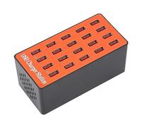 Eacam Super Fast Charging, 20 Port USB Hub, 70% Efficiency with Retardant ABS for Phone, Tablet PC, MP3, Included Power Cable, Suitable (British Regulatory (Voltage))