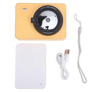Eacam Z5 Portable Photo Printer Instant Camera 271 Dpi Resolution 5 Filters LED Flash Light 5000K-6000K Color Temperature Pop-up Viewfinder with 10 Sheets Photo Paper (Yellow)