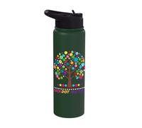 Each Dot Matters Inspirational Equality Tree Stainless Steel Insulated Water Bottle
