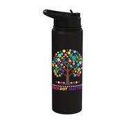 Each Dot Matters Inspirational Equality Tree Stainless Steel Insulated Water Bottle