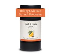 Each & Every Natural Aluminum-Free Deodorant for Sensitive Skin with Essential Oils, Plant-Based Packaging, citrus & Vetiver, 25 Oz