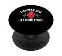 Each Heartbeat Is A Bonus Round Bypass Heart Surgery PopSockets Adhesive PopGrip