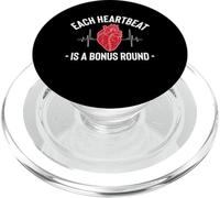 Each Heartbeat Is A Bonus Round Bypass Heart Surgery PopSockets PopGrip for MagSafe