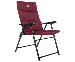 (EACH, Maroon) Trespass Folding Deck Chair Padded Garden Paddy