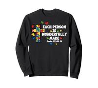 Each Person Is Wonderfully Made Autism Awareness Autistic Sweatshirt