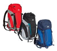 (EACH, Storm Blue/Soft Stone) Trespass 33L Rucksack Backpack Padded Trek 33