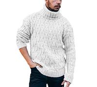 each women Men's Knit Pullover Sweater Chunky Roll Neck Jumper
