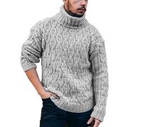 each women Men's Knit Pullover Sweater Chunky Roll Neck Jumper