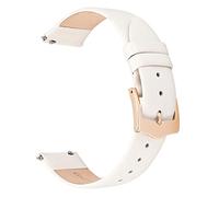 EACHE 12mm Leather Watch Straps for Women Cream Quick Release Thin Leather Watch Bands Smooth Calfskin for Ladies with Rose Gold Buckle…