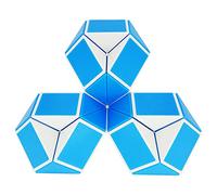 EACHHAHA 24 parts Magic Snake Cube-Magic snake Puzzles-Speed Cubes-Brain Teaser 3D puzzle Snakes twist toys-For Kids and Adults-Party Bag Fillers-Party Favours-christmas stocking fillers(blue*1)