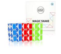 EACHHAHA party bags for kids party-6 pieces Mini Magic Snakes 24 Blocks-party bag fillers-Snake cube puzzles-kids party favours-snake fidget toys for boys and girls(three colors)