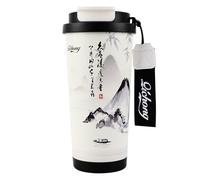EACHPT 500ML Insulated Stainless Steel Travel Mug - Leak-Proof & BPA Free, Dual-Drink Mode with Hidden Straw, Perfect for Hot and Cold Drinks