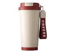 EACHPT Coffee Cup Travel Mug,Thermos Travel Mug 530ml Insulated Coffee Mug with Ceramic Liner,Portable, Leak-Proof Long-Lasting Heat Retention Reusable Coffee Cups for Hot&Cold Drinks/Tea
