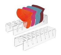 EACHPT Hat Stand for Baseball Caps Display Organizer, Hat Racks No Install Acrylic Hat Holder for 14 Baseball Caps for Bedroom, Closet, Dresser Office(2pcs)