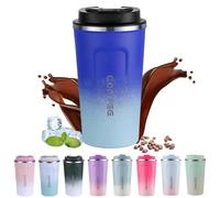 EACHPT Travel Mug, 510ml Coffee Travel Mug with Leakproof Lid,Stainless Steel Thermal Cups for Hot Drinks,Reusable Vacuum Insulated Coffee Cups, Travel Coffee Mug for Hot Cold Drinks/Tea