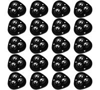 EACHPT Universal Pulley Castors, Small Castor Wheels, Adhesive Swivel Casters, ABS Material, Self-Adhesive Mini Universal Wheel, for Trash Cans, Storage Boxes, Small Furniture (Black, 20 Pieces)
