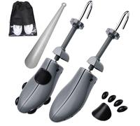 eachway Shoe Stretcher, Shoe Trees Adjustable Length & Width for Men (M for M's Us6.5-10; Wm's Us10-13.5) Grey
