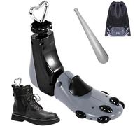 eachway Shoe Stretcher Women Men Professional Boot Stretcher Adjustable Width Length for Wide Feet (L (Wm's 11-14;men's 10-14) Grey1pcs)