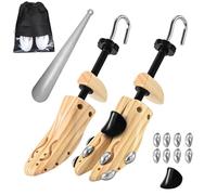 eachway Wooden Shoe Stretcher Men Women,Premium 4-Way Shoe Tree Stretch Length Width for Wide Feet, L(for Men's Size10-13.5), L(for Men's Size10-13.5)