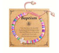 Eaciy First Communion Gifts for Girls - Cross Bracelet for Girls First Holy Communion, Baptism, Confirmation Gifts for Teen Girls Granddaughter Daughter Niece, 6-11, Metal, no gemstone