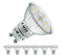 EACLL 6 Pack GU10 LED Bulbs 4000K 5W Replaces 75W Halogen Bulbs, Neutral White 585lm, Bulbs, AC 230V, Flicker-Free, 120° Beam Angle, Non-Dimmable, Reflectors