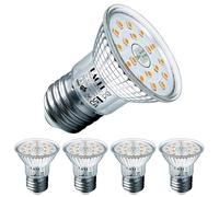 EACLL E27 LED Light Bulb Warm White 4.9W Equivalent Halogen Incandescent 70W, Pack of 4. 630 Lumens 2700K Non-Dimmable, Wide Beam 120° Spotlight, Flicker-Free Illumination, R50 Reflector Lamp