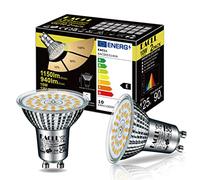 EACLL GU10 LED Bulbs 3-Step Dimmable 3-Brightness, 10W 3000K Warm White, Pack of 2, 940lm Equivalent 125W Halogen Spotlight, 120° Flicker-Free Reflector Lamp, Dimmable Without Dimmer Switch