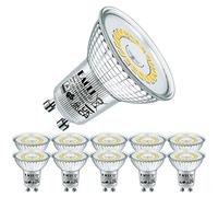 EACLL GU10 LED Bulbs 4.8W 4000K Neutral White Light 710 Lumen Illuminant Perfect Replace for 75W Halogen Incandescent Lamp. No Strobe Spotlight, Beam Angle 120 °, No Flicker Reflector Bulb, 10 Pack