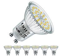 EACLL GU10 LED Bulbs 6W Neutral White Light Bulb 4000K Replace 100W RAR16 Halogen, 915 Lumen AC 230V Flicker-Free Spotlight, 120° Wide Beam Angle, Non-Dimmable Reflector Light, Pack of 6