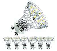 EACLL GU10 LED Bulbs Cool White 4.9W Equivalent 75W Halogen, Pack of 6, 710 Lumens 6000K, AC 230V Flicker-Free Spot Light, Wide Beam Angle 120°, Non-Dimmable Energy Saveing Reflector Lamp