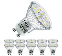 EACLL GU10 LED Bulbs Neutral White 4000K 4.9W Equivalent 75W Halogen, Pack of 10, 585 Lumens AC 230V Flicker-Free Spot Light, Wide Beam Angle 120°, Non-Dimmable Energy Saveing Reflector Lamp