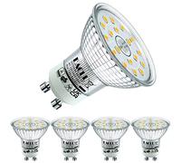 EACLL GU10 LED Bulbs Neutral White 4000K 4.9W Equivalent 75W Halogen, Pack of 4, 585 Lumens AC 230V Flicker-Free Spot Light, Wide Beam Angle 120°, Non-Dimmable Energy Saveing Reflector Lamp