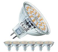 EACLL GU5.3 LED 6W Warm White Light Bulb 550 Lumen Bulbs Replace 50W 2700K MR16 Halogen, AC/DC 12V, Non-Dimmable, 120°Wide Beam Angle, Flicker-Free Reflector Spotlight, Pack of 6