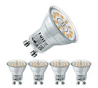 EACLL Mini GU10 LED Bulbs 3.5W Warm White Light Bulb 3000K Replace 50W Halogen, 450Lumen AC 230V Flicker-Free Spotlight, 120°Wide Beam Angle, Non-Dimmable Reflector Light, Pack of 4