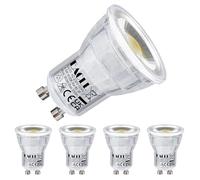 EACLL Mini GU10 LED Light Bulb 4000K Neutral White 4.5W Replaces Halogen 40W, Pack of 4, 360lm LED Flicker-Free, 38° Beam Angle, MR11 Non Dimmable AC 230V Short Reflector Lamp
