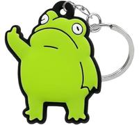 EACTEL Funny Frog Key Chain Animal Cartoon Keyrings PVC Key Holders Car Keys Pendant Accessories for Handbags, Purse, Belt, Bags