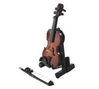 EACTEL Gifts Violin Music Instrument Miniature Replica with Case, 8x3cm