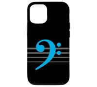 EADG 4 String Cyan Bass Clef Bass Guitar / Bass Player Case for iPhone 12/12 Pro