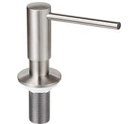 EADOT Brushed Nickel Built in Soap Dispenser for Kitchen Sink with 17 OZ PET Bottle Brass Pump Head Deck Mounted Dish Soap Dispenser