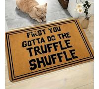 EAEQKOUC 1 Fun Entry Welcome Mat - First You Have to Make the Truffle Stuff - Non-slip for Living Room Hallway 3D-50x80cm