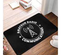 EAEQKOUC 3d Amateur Ham Radio Operator Gift Doormat Mat Anti-Slip Bathroom Kitchen Garden Rug Carpet -60x90cm