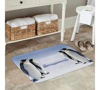 EAEQKOUC 3D Antarctica Penguin Pattern Cute Animal Doormat Kitchen Entrance Home Floor Mat Non-slip Carpet Rug for Bathroom Footpad Mats-40x60cm