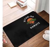 EAEQKOUC 3D Custom Miyagi Dojo Karate Kid Doormat Mat Anti-Slip Cobra Kai Anime Manga Kitchen Bath Garden Rug Carpet -60x90cm