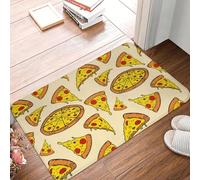 EAEQKOUC 3d Home Is Where The Pizza Is Front Door Mat Anti-Slip Indoor Waterproof Doormat Garden Garage Entrance Rug Carpet-40x60cm